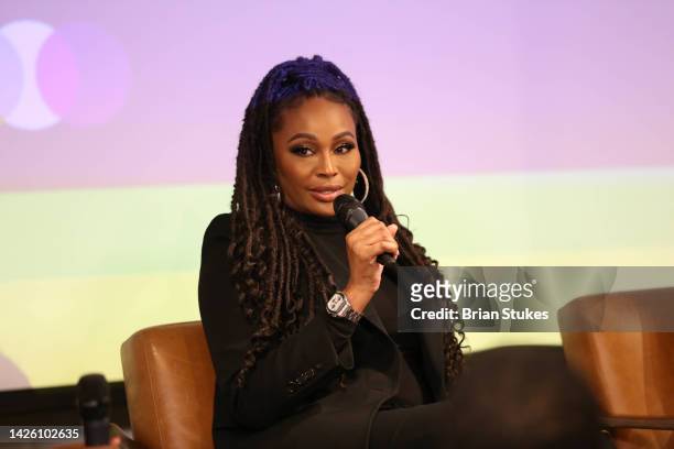 Cynthia Bailey participates as panelist during Spare Me! Real Talk For Compassionate Care Of Black Women With Uterine Fibroids panel at Eaton DC -...