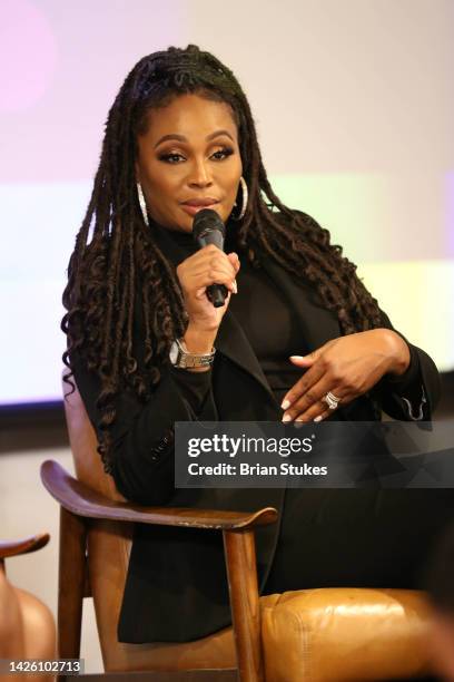 Cynthia Bailey participates as panelist during Spare Me! Real Talk For Compassionate Care Of Black Women With Uterine Fibroids panel at Eaton DC -...