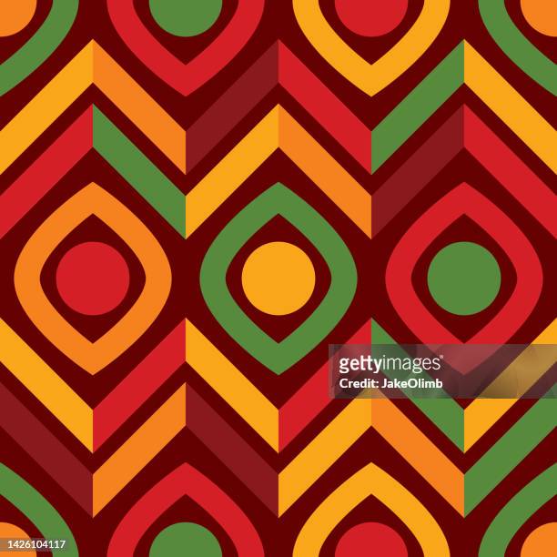 ilustrações, clipart, desenhos animados e ícones de padrão abstrato 11 africano - amostra de tecido material têxtil
