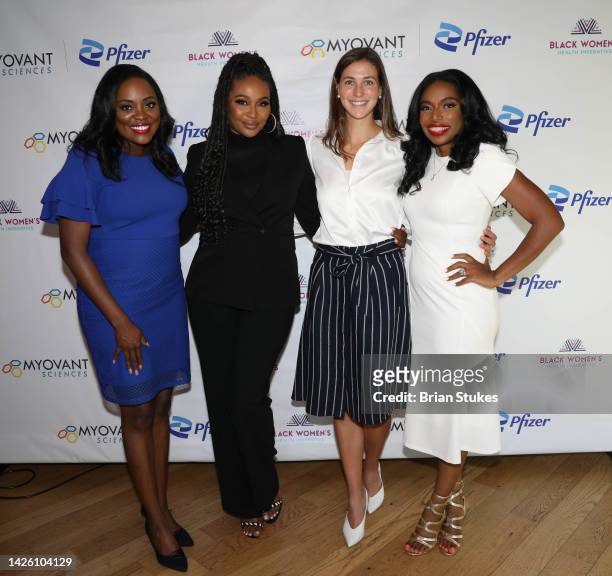 Marissa Mitchell, Cynthia Bailey, Juliette Fry and Tanika Gray Valbrun attend Spare Me! Real Talk For Compassionate Care Of Black Women With Uterine...