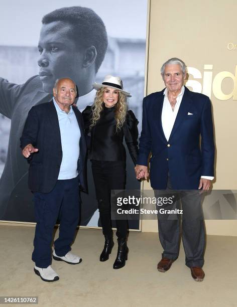 Burt Young, Dyan Cannon and Michael Nouri arrives at the Premiere Of Apple TV +'s "Sidney" at Academy Museum of Motion Pictures on September 21, 2022...