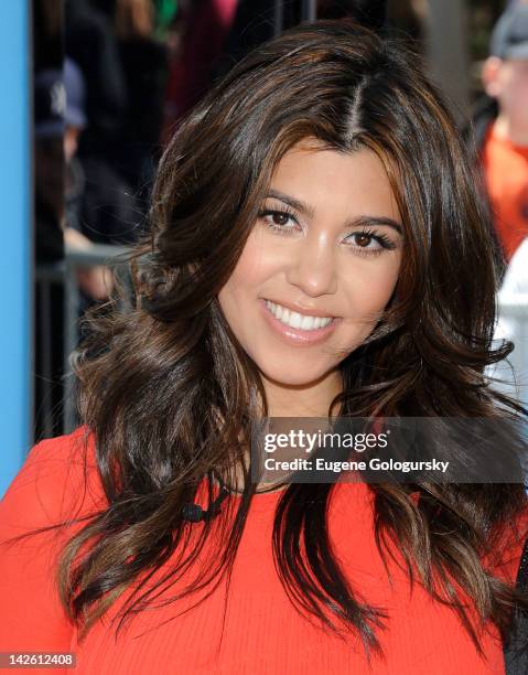 Kourtney Kardashian attends the Nokia Lumia 900 launch in Bryant Park on April 9, 2012 in New York City.