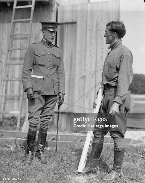 Wright Flights, Fort Myer, Virginia, July 1909. First Army Flights; Lt. Frank Lahm And Lt. Fonlois [sic], 1909 July. [The Wright brothers conducted...