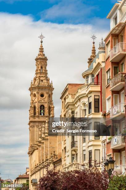 vertical logroño cityscape in la rioja, spain - comunidad autónoma de la rioja fotografías e imágenes de stock