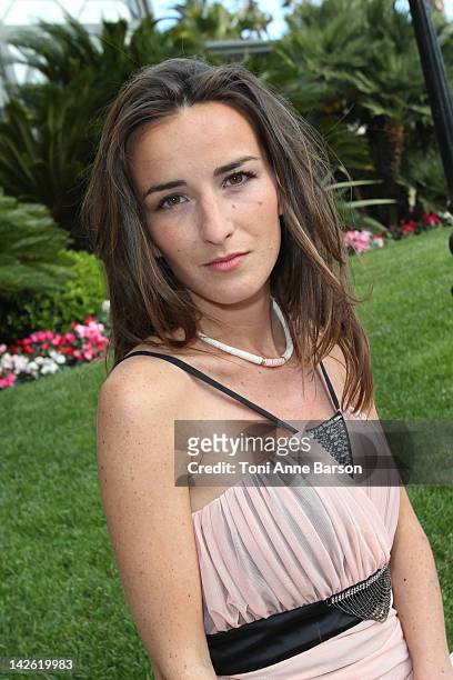 Salome Stevenin attends Christophe Guillarme New Collection presentation at the Palais des Festivals on April 7, 2012 in Cannes, France.