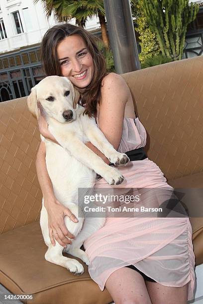 Salome Stevenin attends Christophe Guillarme New Collection presentation at the Palais des Festivals on April 7, 2012 in Cannes, France.