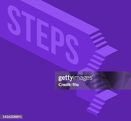 Steps Stairs Process Isometric Design Steps Stairs Process Isometric Design