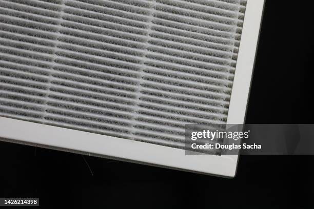 hepa filter for a residential air cleaner - furnace & duct stock pictures, royalty-free photos & images