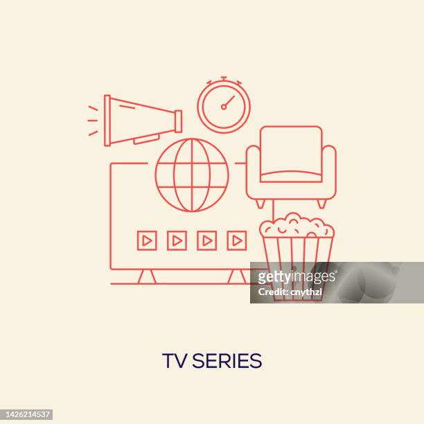tvシリーズ関連概念ベクトルイラスト - the build series点のイラスト素材／クリップアート素材／マンガ素材／アイコン素材