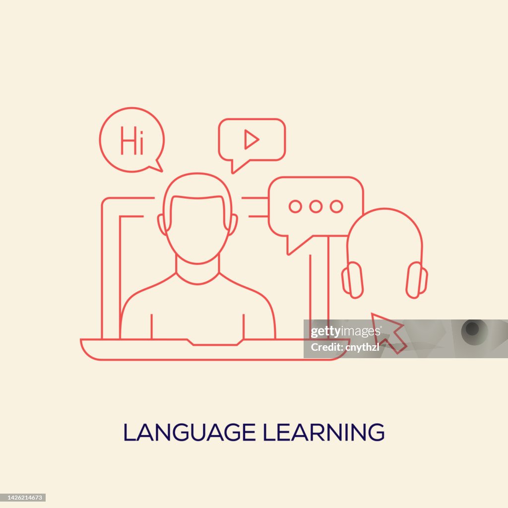 Related To Language Language Learning Related Conceptual Vector Illustration High-Res ...