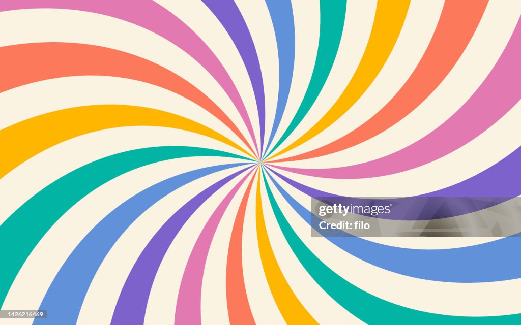 Fondo abstracto de rainbow swirl