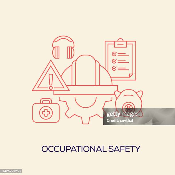 occupational safety related conceptual vector illustration - injury prevention stock illustrations