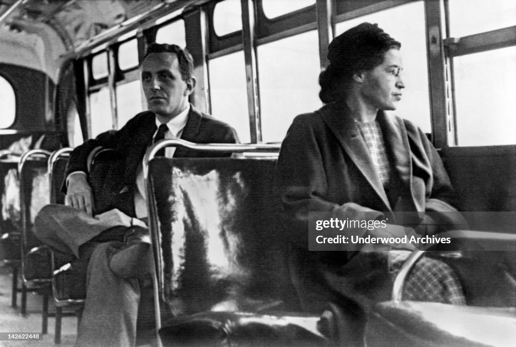 Rosa Parks On Bus