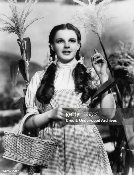 Judy Garland begins her journey in the Wizard of Oz, Hollywood, California, 1939.