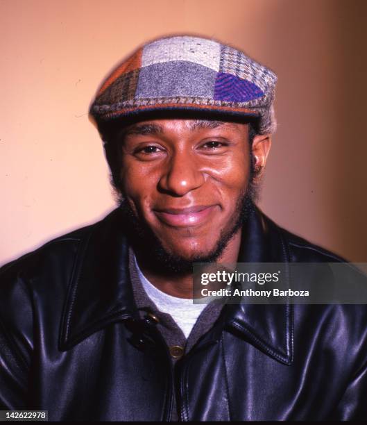 Portrait of American actor and hip hop musician Mos Def , New York, New York, 2000.