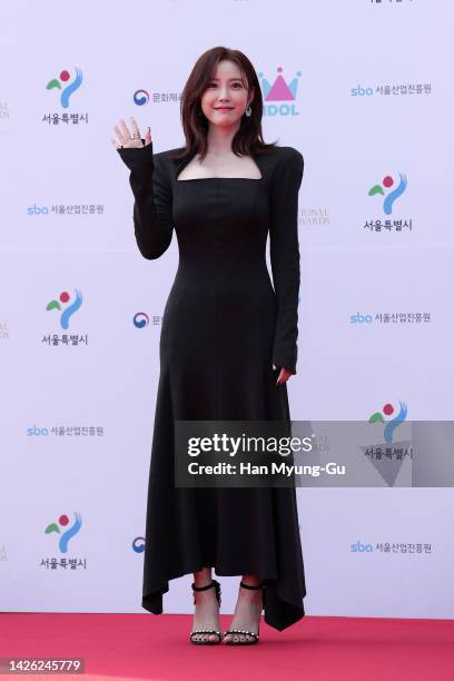 Jun Hyo-Seong aka Jun Hyo-Sung of South Korean girl group Secret attends the Seoul International Drama Awards 2022 at KBS on September 22, 2022 in...