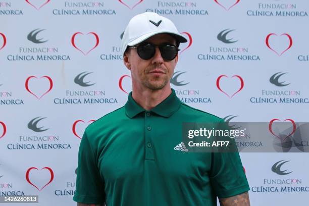 Jose Maria Gutierrez “Guti”, football coach, poses for photo during the charity golf tournament organized by the Menorca Clinic Foundation at La...