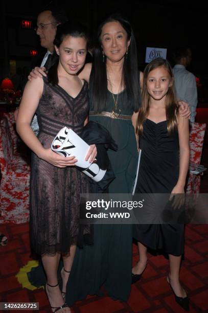 Cecilia Becker, fashion designer Vera Wang and Josephine Becker attend the Council of Fashion Designers of America's 2005 Fashion Awards at the New...