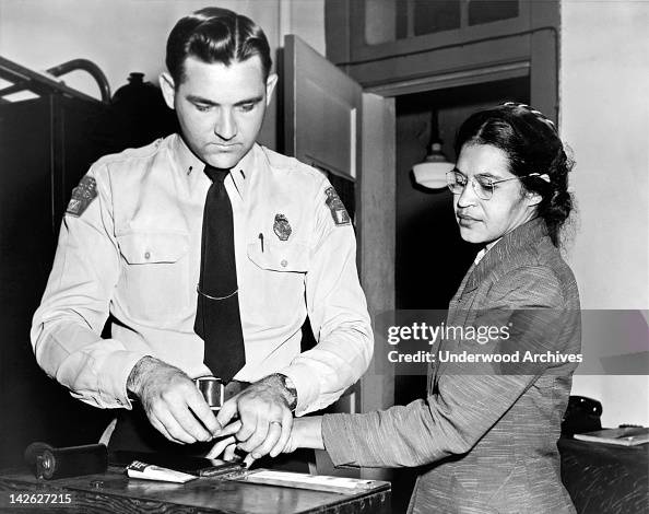 Rosa Parks Gets Fingerprinted Rosa Parks Gets Fingerprinted