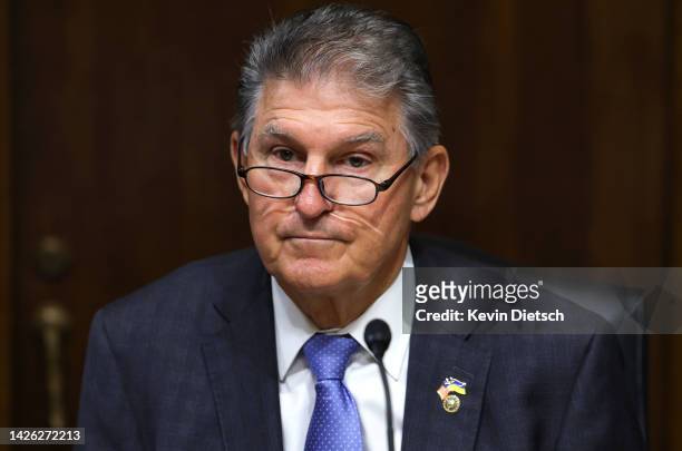 Sen. Joe Manchin , Chairman of the Senate Energy and Natural Resources Committee, presides over a hearing on battery technology, at the Dirksen...