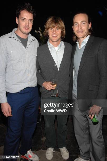 Trovata designers Marcus Wainwright, John Whitledge and David Neville attend the Council of Fashion Designers of America\'s Stan Herman party.