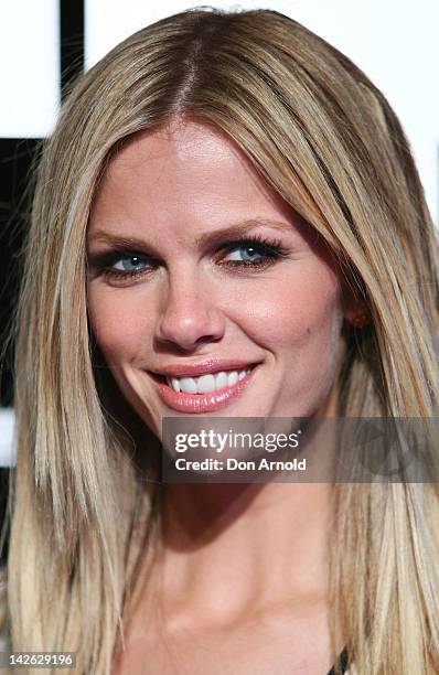 Brooklyn Decker arrives at the "Battleship" Australian premiere at Luna Park on April 10, 2012 in Sydney, Australia.