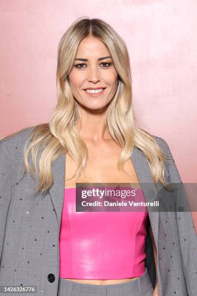 Elena Santarelli attends the "Pomellato: from Milan & all around the world" Event on September 22, 2022 in Milan, Italy.