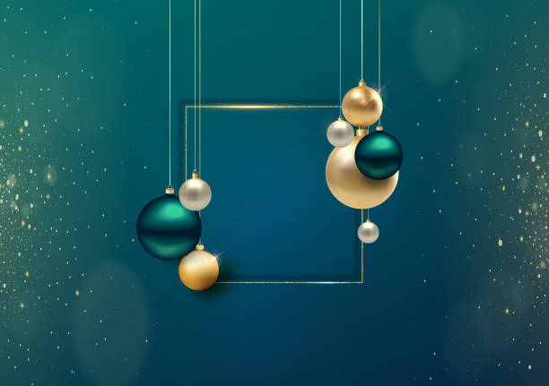 2023 new year and happy christmas background - new years background green stock illustrations