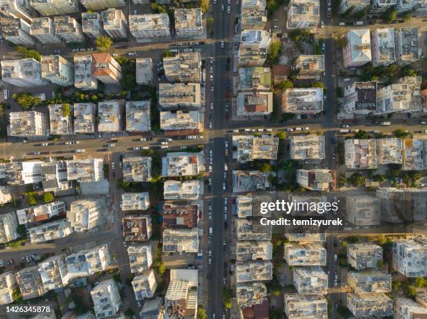 buildings - antenna aerial stock pictures, royalty-free photos & images