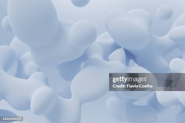 light blue liquid floating in the air - softness ストックフォトと画像