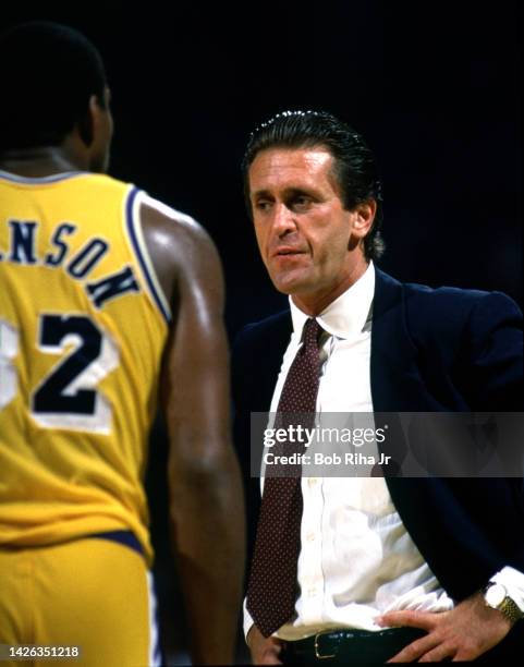 Patrick Riley Nba Los Angeles Lakers Pat Riley Photos and Premium High Res Pictures ...