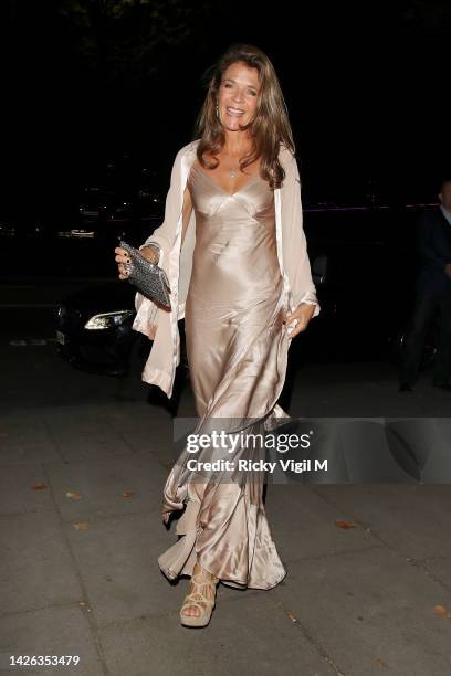 Annabel Croft seen attending Laver Cup 2022 dinner at Somerset House on September 22, 2022 in London, England.