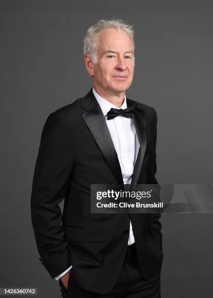 John McEnroe, Captain of Team World poses for a photograph during a Gala Dinner at Somerset House ahead of the Laver Cup at The O2 Arena on September...