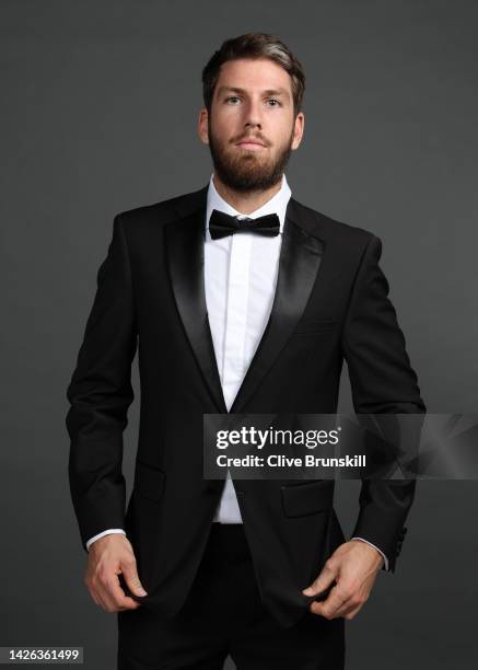 Cameron Norrie of Team Europe poses for a photograph during a Gala Dinner at Somerset House ahead of the Laver Cup at The O2 Arena on September 22,...