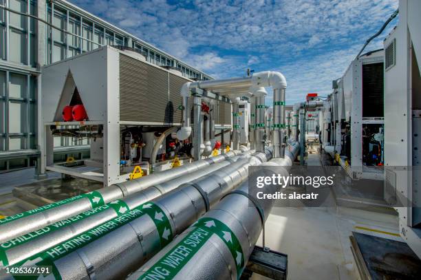 Large Rooftop Chiller Rooftop Chiller Photos and Premium High Res Pictures - Getty Images
