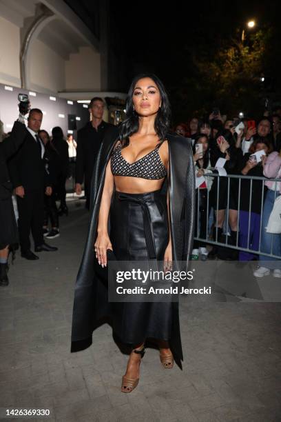 Nicole Scherzinger is seen during the Milan Fashion Week - Womenswear Spring/Summer 2023 on September 22, 2022 in Milan, Italy.