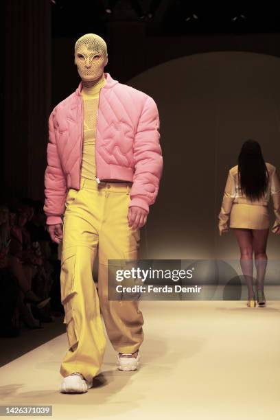 Models walk the runway at the GCDS fashion show during the Milan Fashion Week Womenswear Spring/Summer 2023 on September 22, 2022 in Milan, Italy.