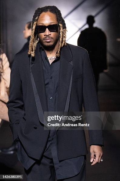Boss American Rapper Rapper Future walks the runway of the Boss Fashion Show during the ...
