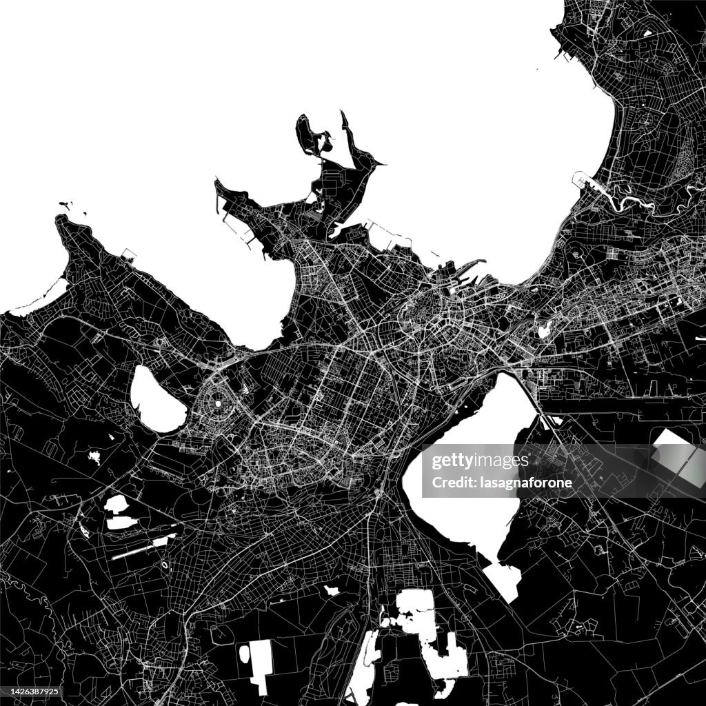 Tallinn, Estonia Vector Map