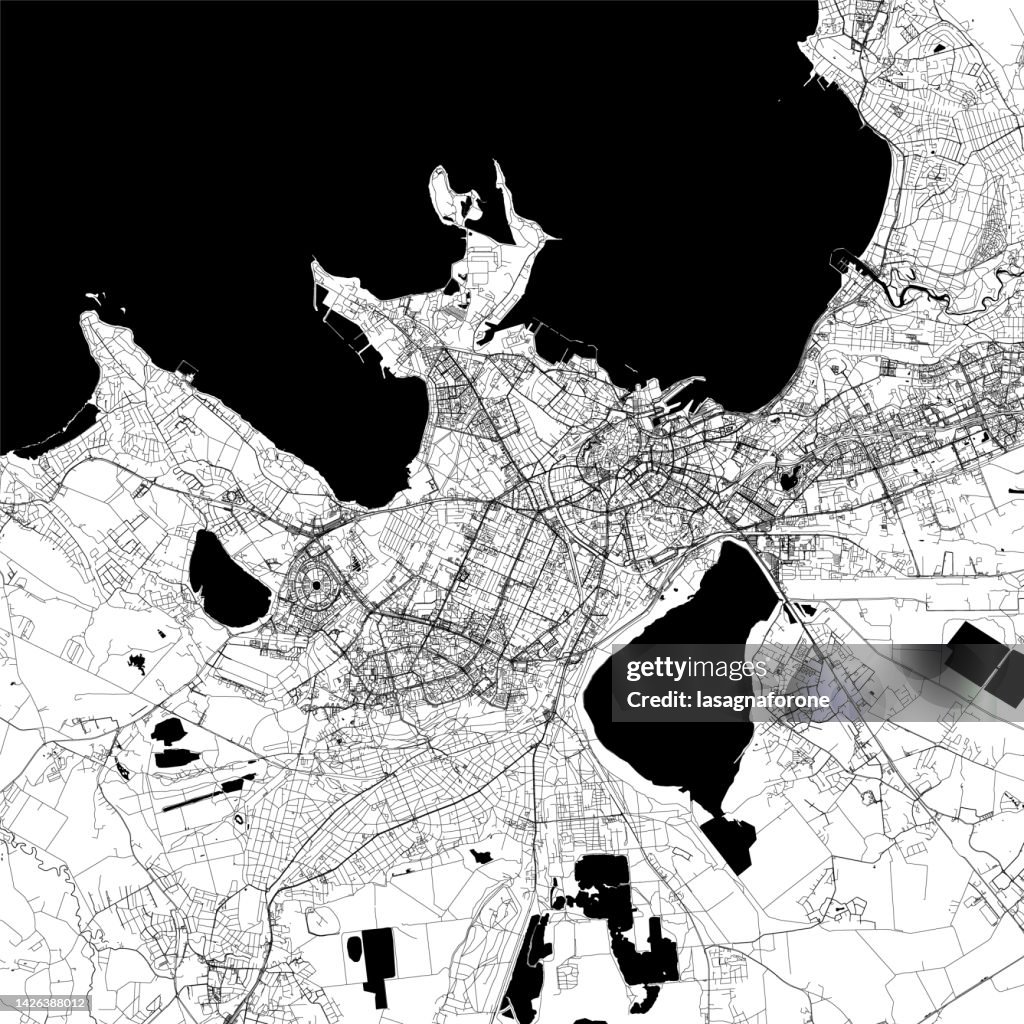 Tallinn, Estonia Vector Map