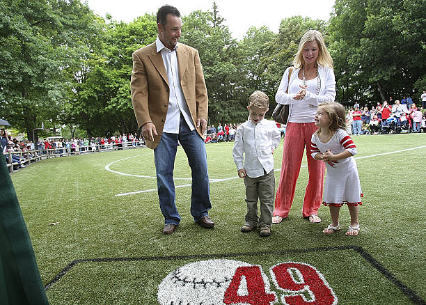 Franciscan Hospital for Children dedicated its new athletic field to Red Sox Pitcher Tim Wakefield. He and his wife, Stacy, and kids Trevor and...