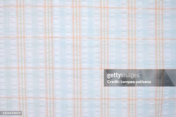 cotton sleepwear fabric background. - retro colorful checks shirt stock pictures, royalty-free photos & images