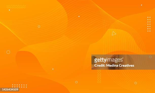 gradient orange abstract fluid shape background - powerpoint template 幅插畫檔、美工圖案、卡通及圖標