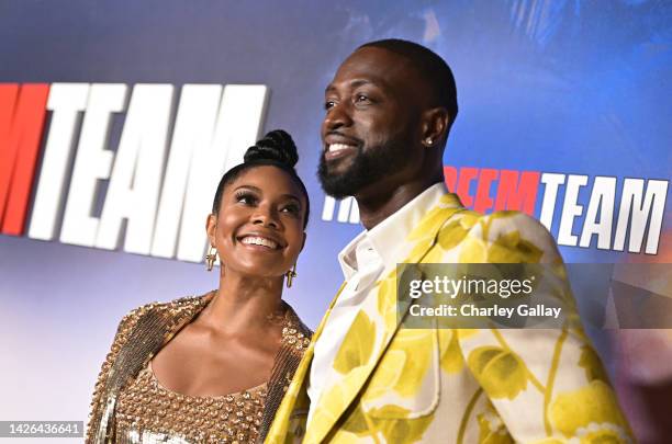 Gabrielle Union and Dwyane Wade attend Netflix's special screening of "The Redeem Team" at TUDUM Theater on September 22, 2022 in Hollywood,...