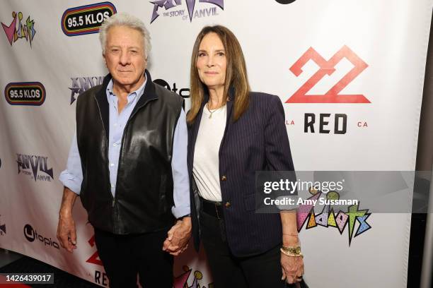 Dustin Hoffman and Lisa Hoffman attend Utopia Presents The World Premiere Of “Anvil! The Story Of Anvil” At The Saban Theatre on September 22, 2022...