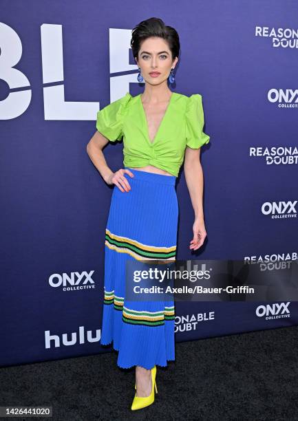 Brooke Lyons attends the Premiere of Hulu's "Reasonable Doubt" at NeueHouse Hollywood on September 22, 2022 in Hollywood, California.