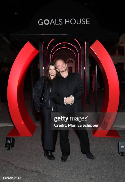 Eve Hewson and Bono attend The Nightcap at Goals House with Brian Moynihan, Phoebe Robinson & guests, to celebrate the partners and people that have...