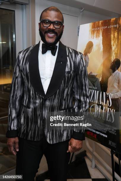 Tyler Perry attends 'A Jazzman's Blues' a New York special screening at The Paris Theatre on September 22, 2022 in New York City.