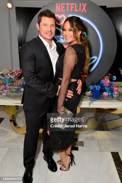 Nick Lachey and Vanessa Lachey attend Netflix's Date Night Event celebrating unscripted and stand-up talent at The London on September 22, 2022 in...