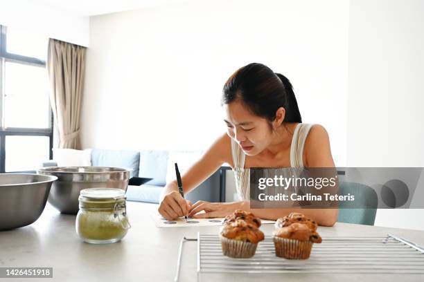 baker handwriting labels - chef logo stock pictures, royalty-free photos & images